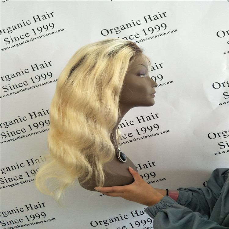 Fantasy Wig Brazilian Human Hair Full Lace Wig Long Straight 613 Blonde Wig For Black WomenA17